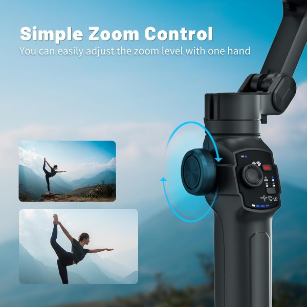 L9, Gimbal Stabilizer for Smartphone, Built-in Extension Rod & Tripod, - Image 4