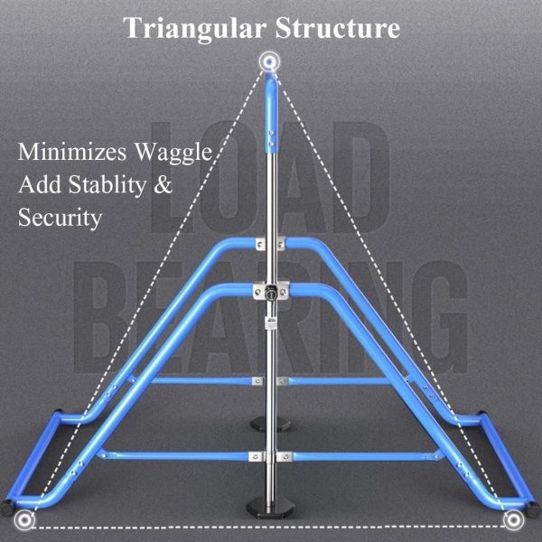 HYO&ZOY Gymnastic Bar Horizontal Bar Expandable Gymnastic Bar Folding for - Image 3