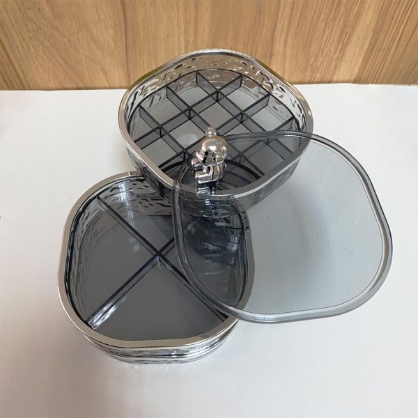 Jewelry Organizer, 3 Layers Rotating Jewelry Box, Small Jewellery Box , - Image 9