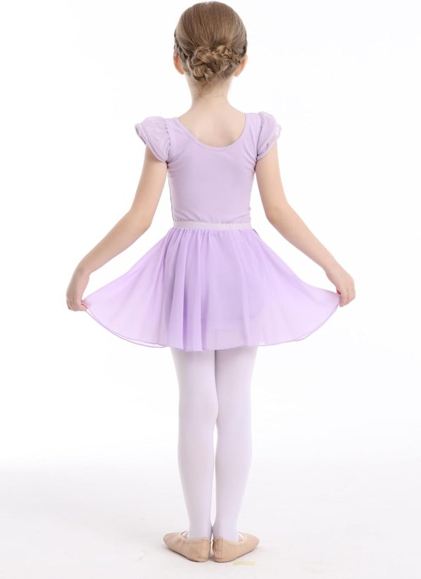 MdnMd Dance Ballet Leotard for Toddler Girls Dance Dress Tutu Swallowtail - Image 6