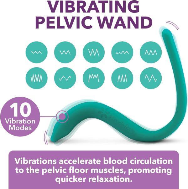 IntimateRose Vibrating Pelvic Wand, Pelvic Floor Muscle Trigger Point - Image 2