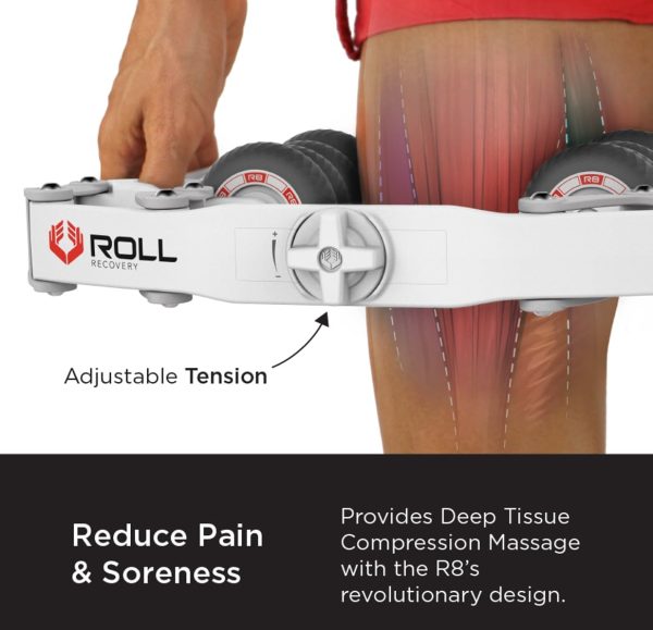 ROLL Recovery R8 Plus (Alpine White) - Deep Tissue Massage Roller - Image 2