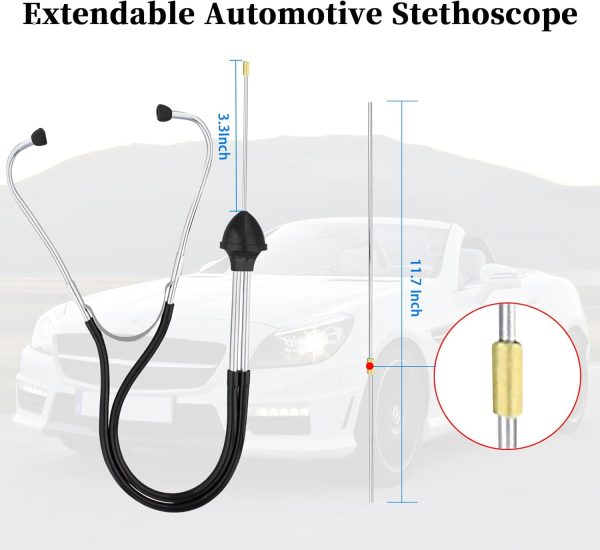 Car Mechanic Stethoscope, Automotive Stethoscope Engine Diagnostic Tool, - Image 3