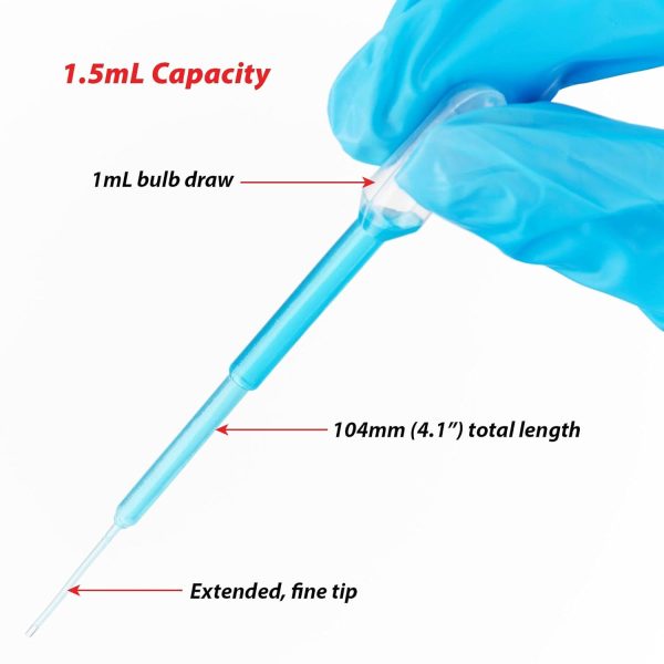Globe Scientific 134020-400 LDPE Fine Tip Transfer Pipet, Non-Sterile, - Image 4