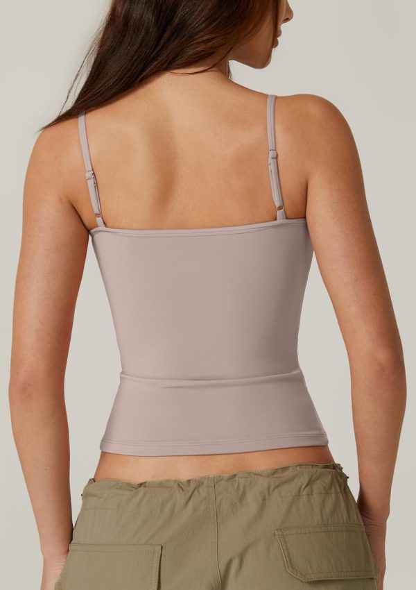 QINSEN Sexy Womens Sweetheart Neck Sleeveless Tank Spaghetti Strap Slim Fit - Image 2