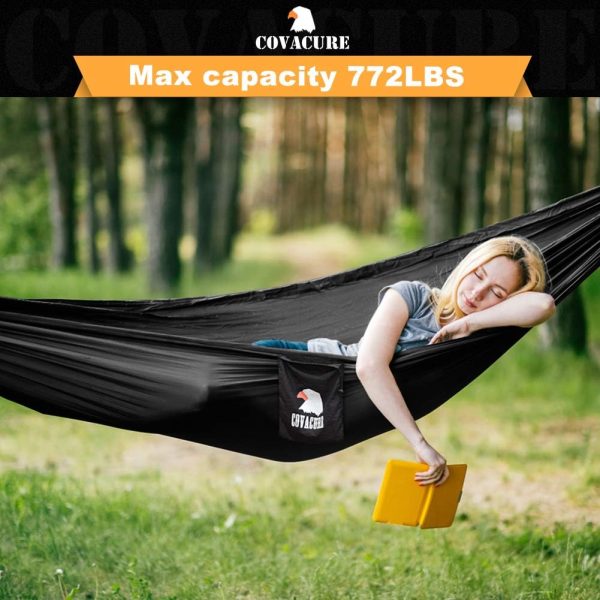 Covacure Camping Hammock - Lightweight Double Hammock, Hold Up to 772lbs, - Image 2