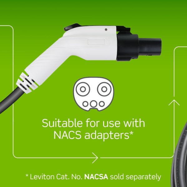 Leviton Level 2 Smart Electric Vehicle (EV) Charger with Wi-Fi, 40 Amp, 9.6 - Image 4