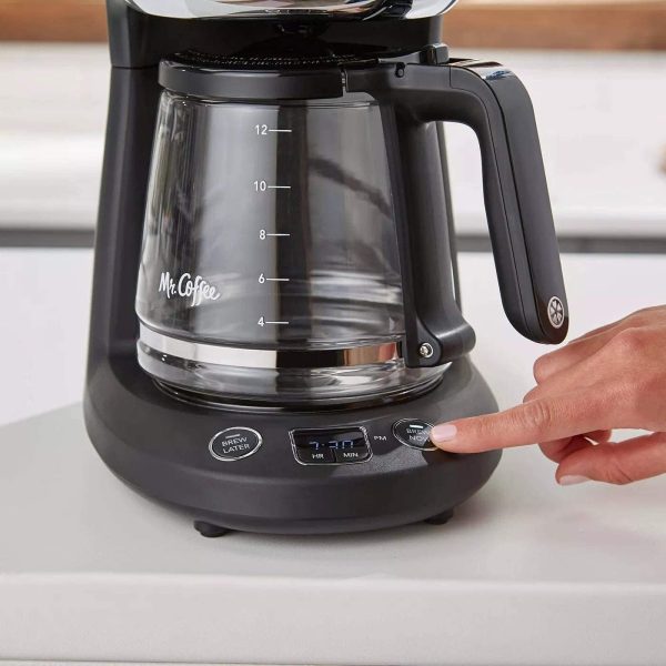 Mr. Coffee 12-Cup Programmable Coffeemaker, Brew Now or Later - Image 3