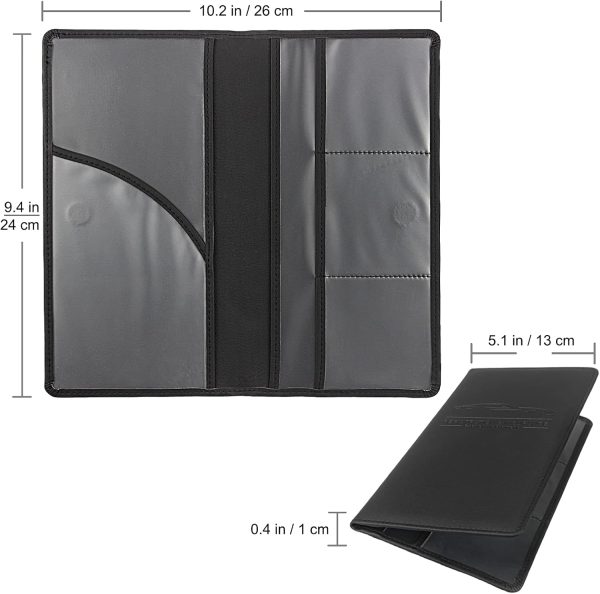 Premium Car Registration & Insurance Card Holder with Magnetic Shut, - Image 2