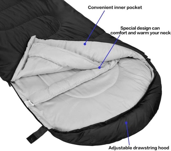 Sleeping Bag,3-4 Seasons Warm Cold Weather Lightweight, Portable, - Image 3