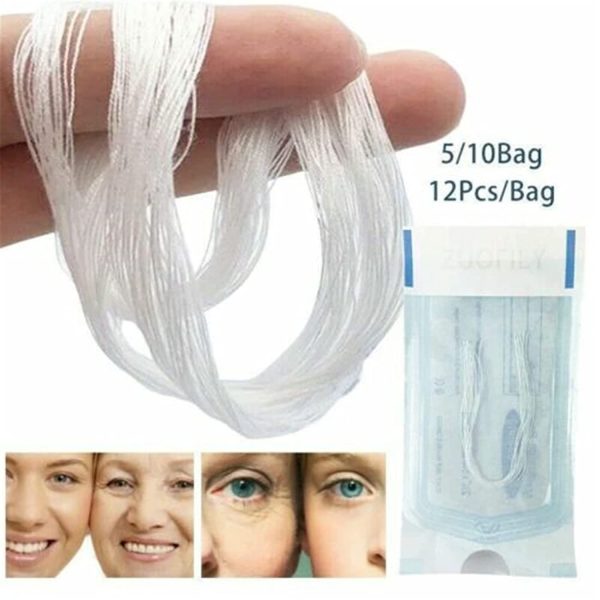 Instant Face Protein Thread, Absorbable Collagen Thread for Face Lift, - Image 2