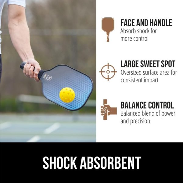 Gorilla Gear USAPA Approved Pickleball Paddle Sets, Fiberglass Shock - Image 5