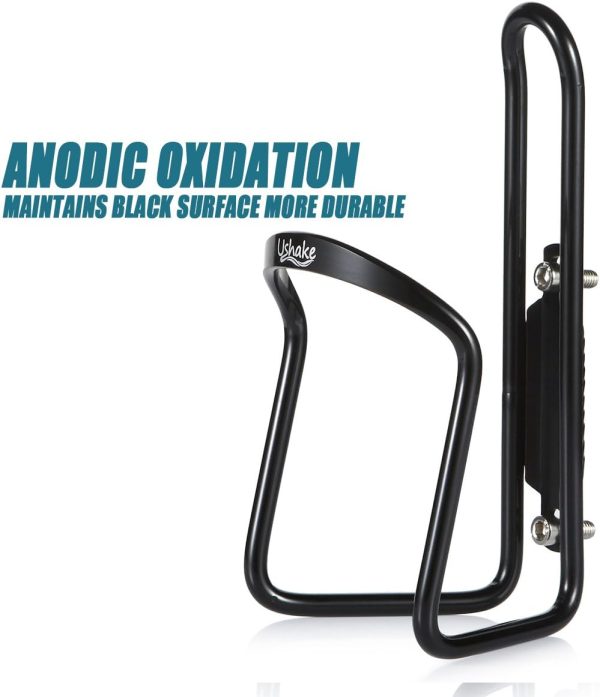 USHAKE Water Bottle Cages, Basic MTB Bike Bicycle Alloy Aluminum - Image 3