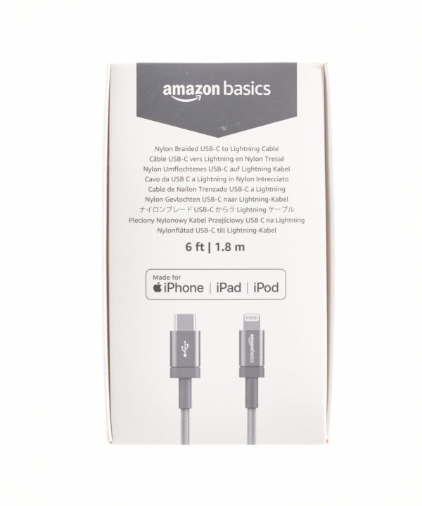 Amazon Basics Fast Charging USB-C to Lightning iPhone Charger Cable, Nylon - Image 8