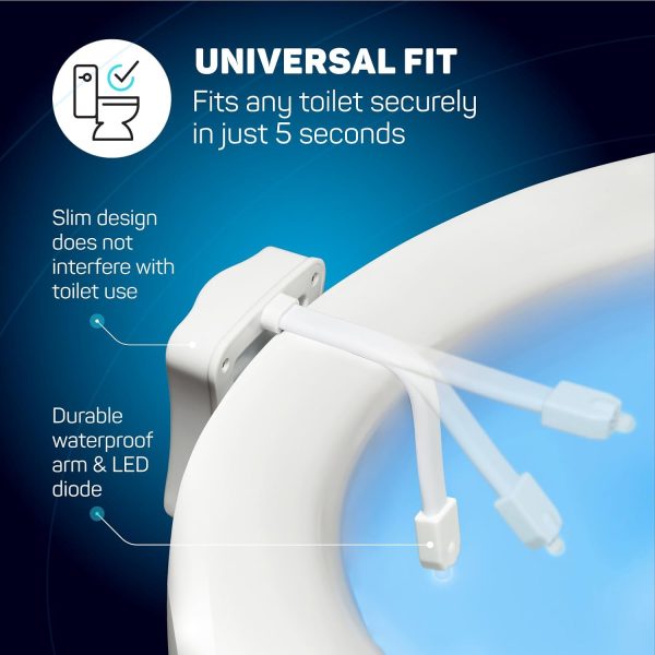 ToiLight The Original Toilet Bowl Night Light. Fun & Useful Bathroom Motion - Image 5
