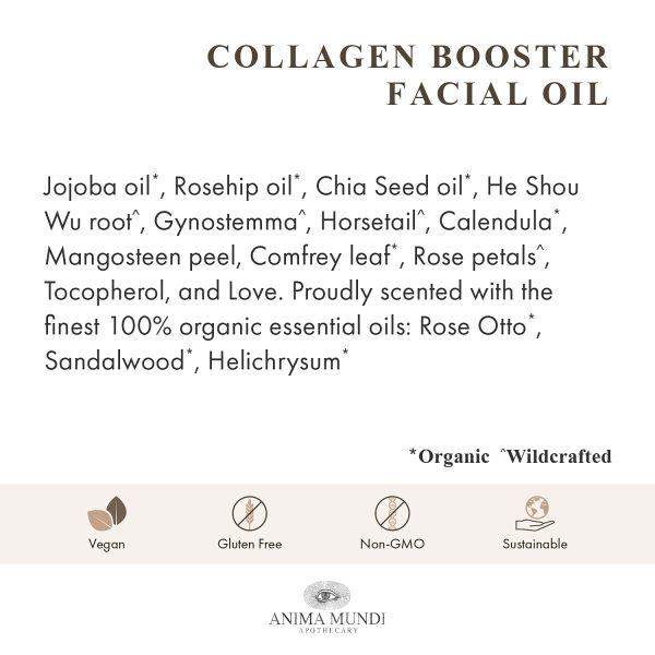 Anima Mundi Collagen Booster Facial Oil - Hydrating Organic Plant-Based - Image 9