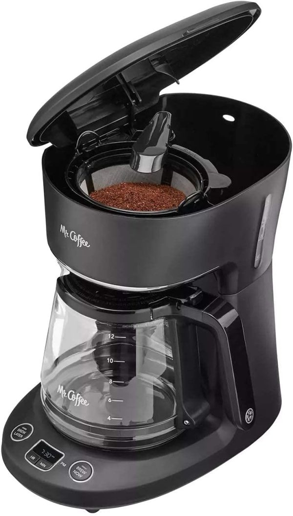 Mr. Coffee 12-Cup Programmable Coffeemaker, Brew Now or Later - Image 4