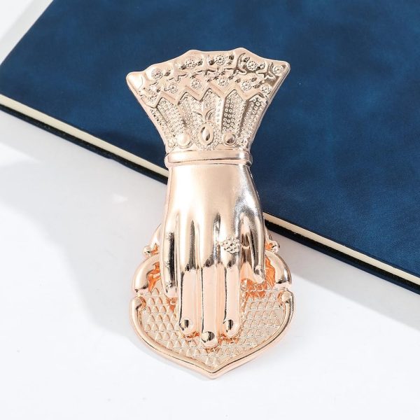 Vintage Lady’s Hand Shaped Book Clip Paper File Holder Metal Clips Office - Image 6