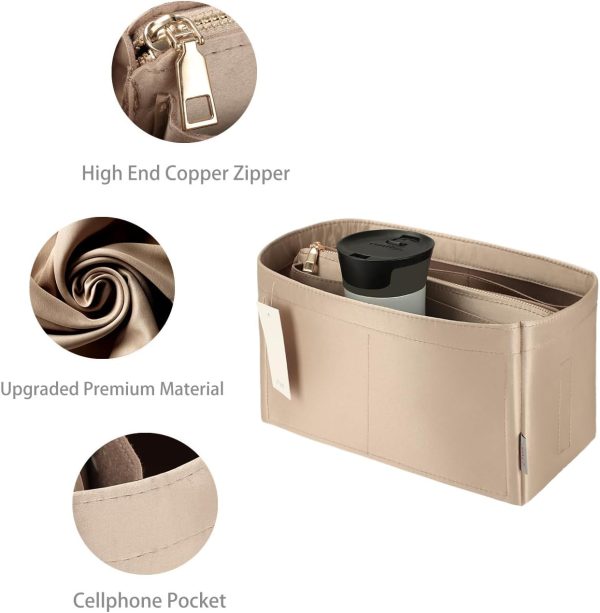 Purse Organizer Insert For Handbags, Purse Organizer With Zipper, Neverfull - Image 4