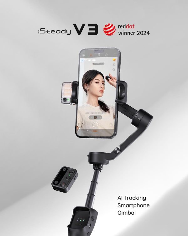 hohem iSteady V3 Gimbal Stabilizer for Smartphone Support Magnetic AI - Image 2