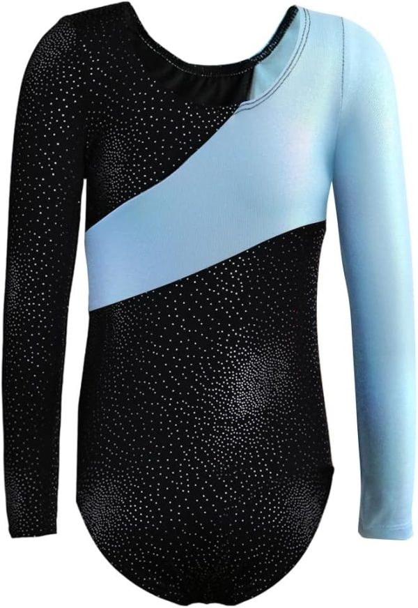 DAXIANG Gymnastics Leotards for Girls, Long Sleeve Leotard for Girls - Image 2