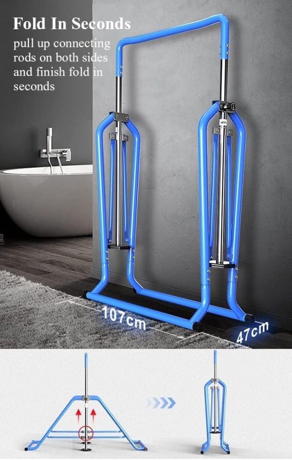HYO&ZOY Gymnastic Bar Horizontal Bar Expandable Gymnastic Bar Folding for - Image 5