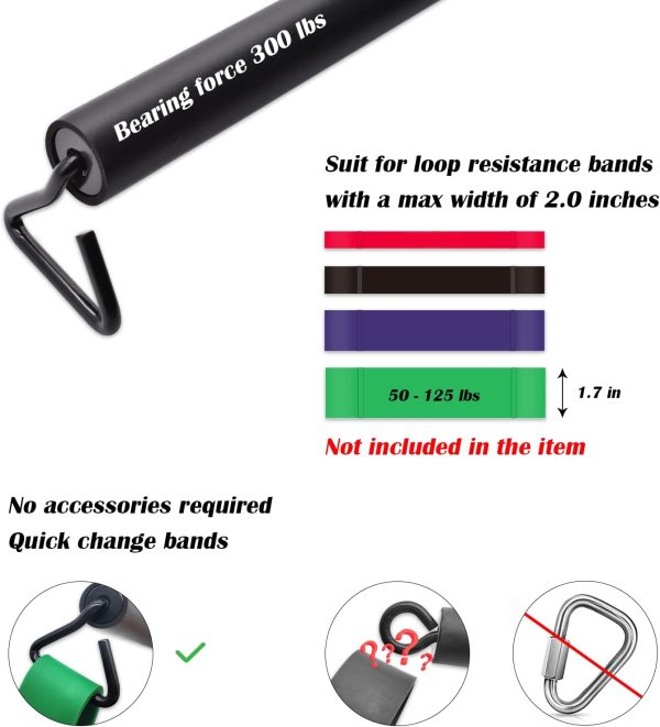 Resistance Band Bar, 26.4in or 39.4in, Workout Bar for Fitness, Portable - Image 3