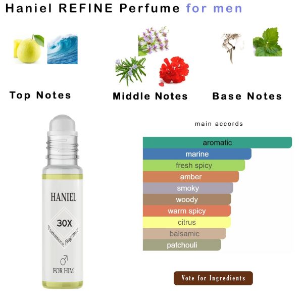 Haniel Mens Cologne Roll on Aromatic Aquatic Perfume For Men Attraction For - Image 5