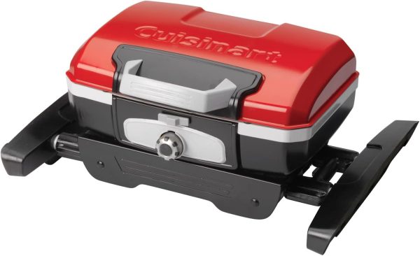 Cuisinart CGG-180 Petit Gourmet Portable Gas Grill with VersaStand, Red - Image 5