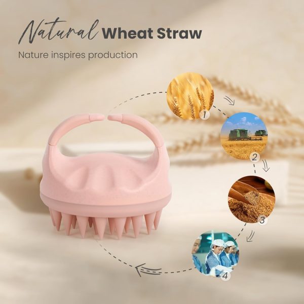 AIMIKE Hair Scalp Massager Shampoo Brush, Soft Silicone Scalp Brush Hair - Image 2