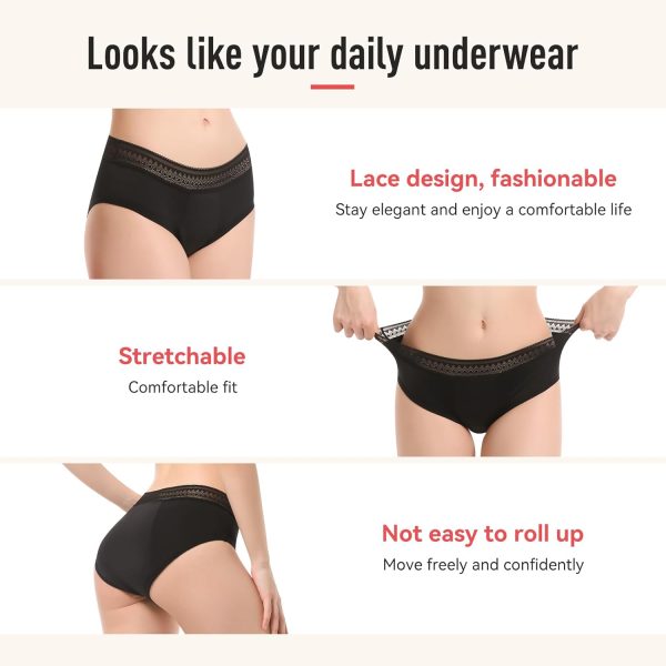 Period Underwear for Women Heavy Flow 50ml Period Panties for Women Girls - Image 5