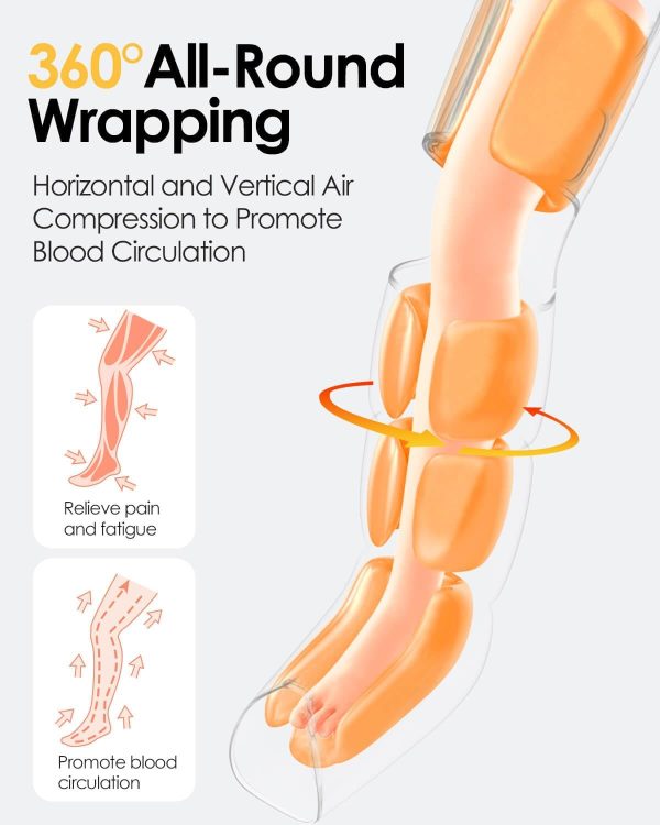 SLOTHMORE Leg Massager with Air Compression for Circulation, 3-in-1 Full - Image 2