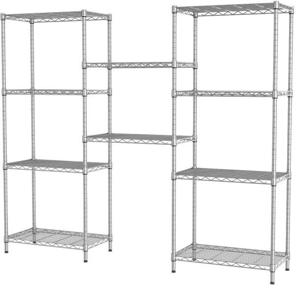 SINGAYE 5 Shelves Storage Shelf Wire Shelf Adjustable Storage Shelving - Image 8