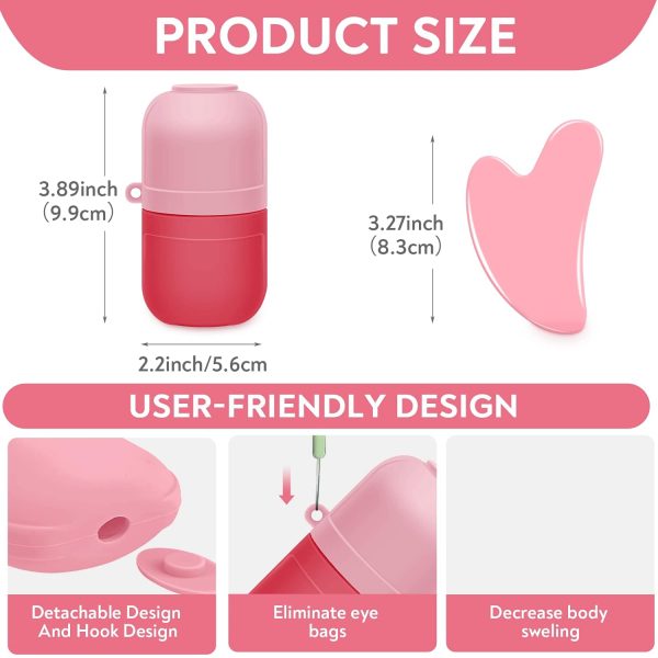 AURUZA Ice Face Roller and Gua Sha Set, Ice Roller for Face & Eye Puffiness - Image 8