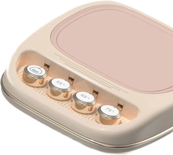 Insulated Beverage Warmer For Office Desk With 3 Heating Grade USB Coasters - Image 6