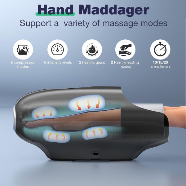 Hand Massager with Heat and Compression, 3D Machine for Arthritis and - Image 2