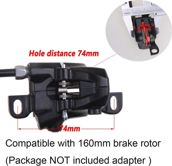 BUCKLOS Shimano MT200 MTB Hydraulic Disc Brakes Set, Left Front 800mm Right - Image 4