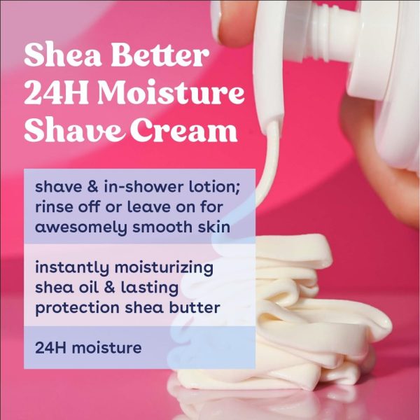 eos Shea Better Shaving Cream- Pomegranate Raspberry, Women's Shave Cream, - Image 3