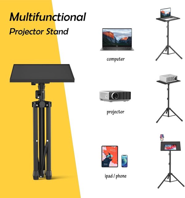 Projector Stand Tripod - Laptop Tripod Projector Stand Adjustable Height 22 - Image 8