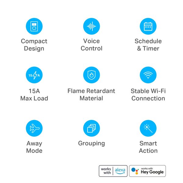 Kasa Smart Plug Ultra Mini 15A, Smart Home Wi-Fi Outlet Works with Alexa, - Image 3