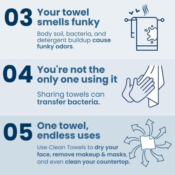 Clean Skin Club Clean Towels XL Supreme, 100% USDA Biobased Dermatologist - Image 5
