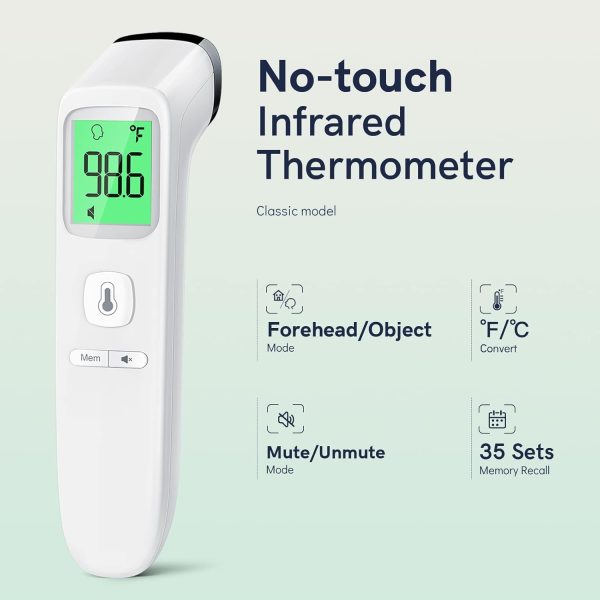 No-Touch Thermometer for Adults and Kids, Fast Accurate Digital Thermometer - Image 2