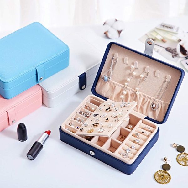 Jewelry Box For Women Necklace Earrings Rings Jewelry Accessory Organizer - Image 7