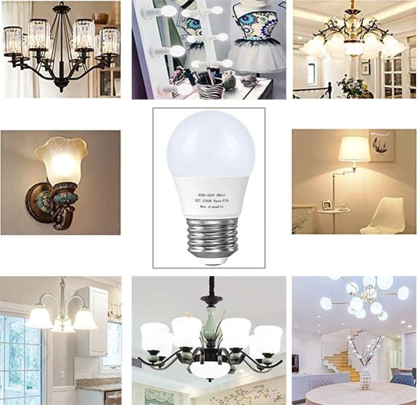 GOSCHE 60 Watt Light Bulb Equivalent, A15 Led Ceiling Fan Light Bulbs, 550 - Image 8