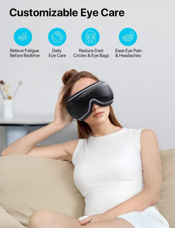ALLJOY Christmas Gifts, Eye Massager with Heat, Migraine Relief, Gifts for - Image 2