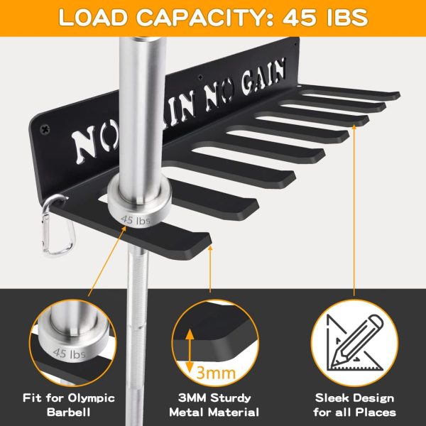 Gym Home Rack 8 Hook Heavy-Duty Wall-mounted Organizer Multi-Purpose - Image 5