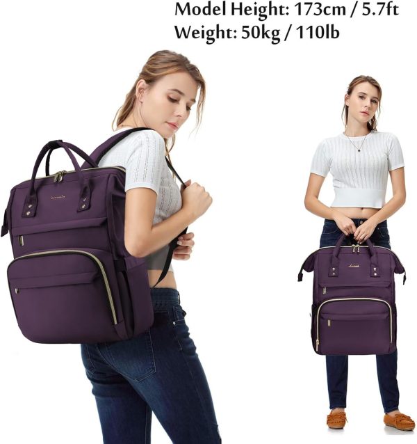 LOVEVOOK Travel Laptop Backpack, Water Resistant Nurse Backpack with - Image 6