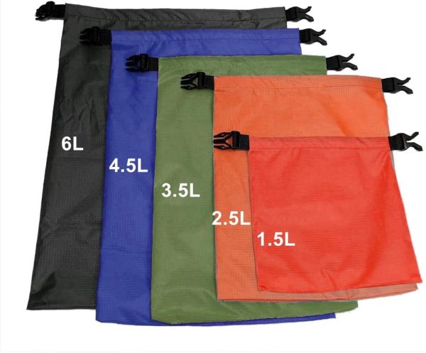 Pimoys 5-Pack Waterproof Dry Bag, Lightweight Dry Sack, Outdoor Ripstop - Image 3