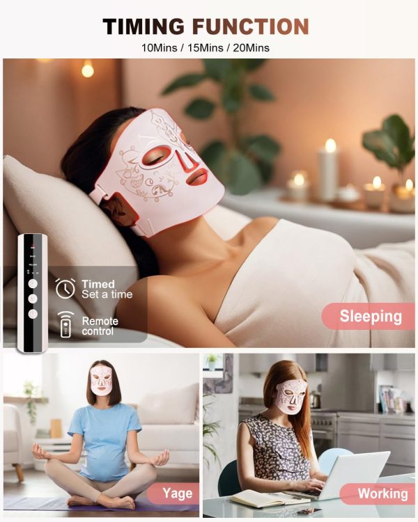 Red Light Therapy for Face,3 Modes LED Face Mask Light - Image 6