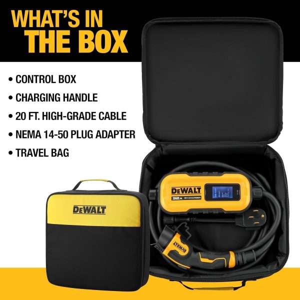 DEWALT Portable Electric Vehicle (EV) 120-240V Level 2 Charger up to 32 - Image 8
